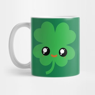 Cute Irish Shamrock Kawaii Mug